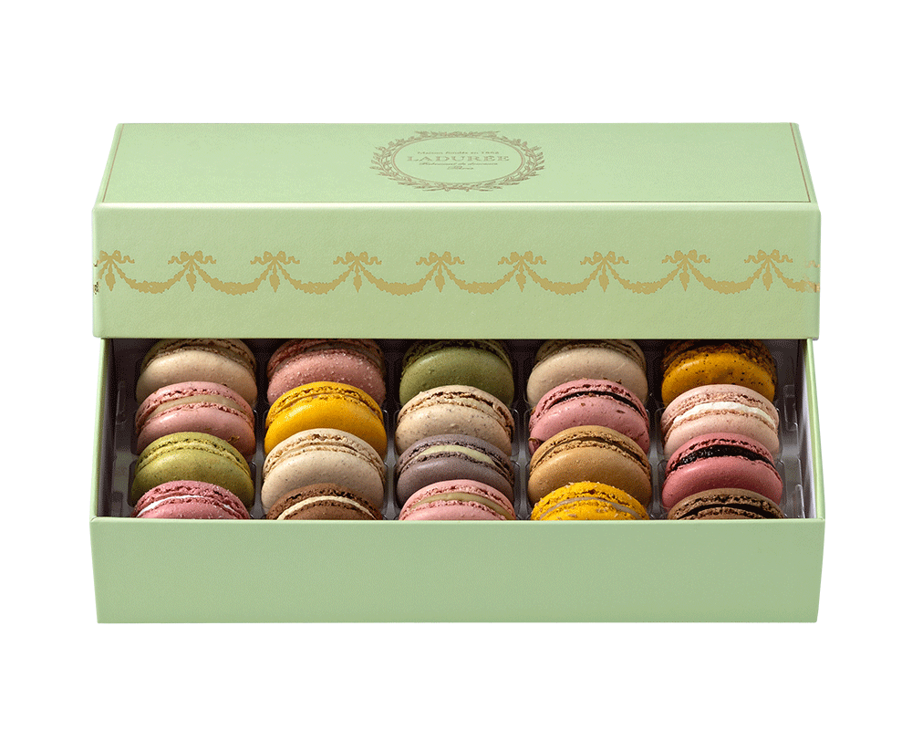 Intemporel Green — S3 | Ladurée Holiday, Nationwide Shipping, Macarons ...